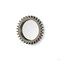 Homeroots 26 in. Round Grey Wood Frame Wall Mirror 376391 - alternate 1